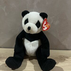 🐼 TY Beanie Baby Mandy the Panda Plush | Vintage Stuffed Animal | 3/$20